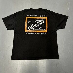 Vintage 2002 Jimmy Buffett margaritaville Math sucks funny humor band tshirt